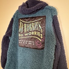 Brooklyn Cloth Sherpa Hoodie  No Worries  Smi...