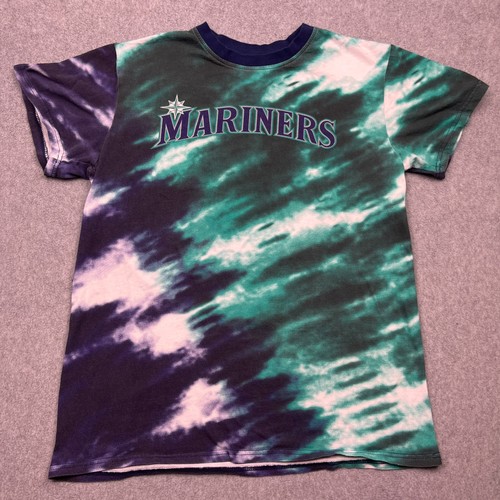 Seattle Mariners Ty France T-Shirt #23 Unisex Medium Green Tie-Dye MLB Baseball