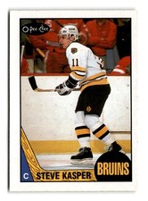 1987-88 Steve Kasper O-Pee-Chee - Boston Bruins