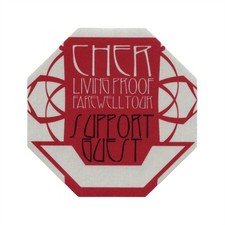 Cher 2002 Living Proof Concert Tour Support Guest Backstage Pass