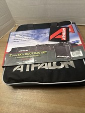 New Athalon Ski Bag And Boot Bag Black 124 Strong Water Resistant Fabric