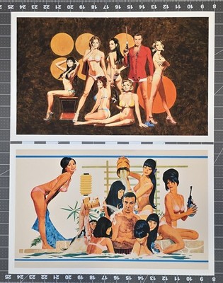 James Bond-''Thunderball'' and ''You Only Live Twice''  11'' X 17'' Repro Posters Pair