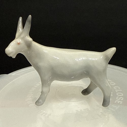 Vintage Miniature Porcelain Goat Billy Goat Mountain Goat Figurine