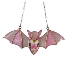 Bat Decoration Stained Glass Window Hanging Suncatcher, Stunning Hanging