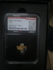 21ct Gold Nugget From The Montana Gold Mine Authenticated By Vault Box