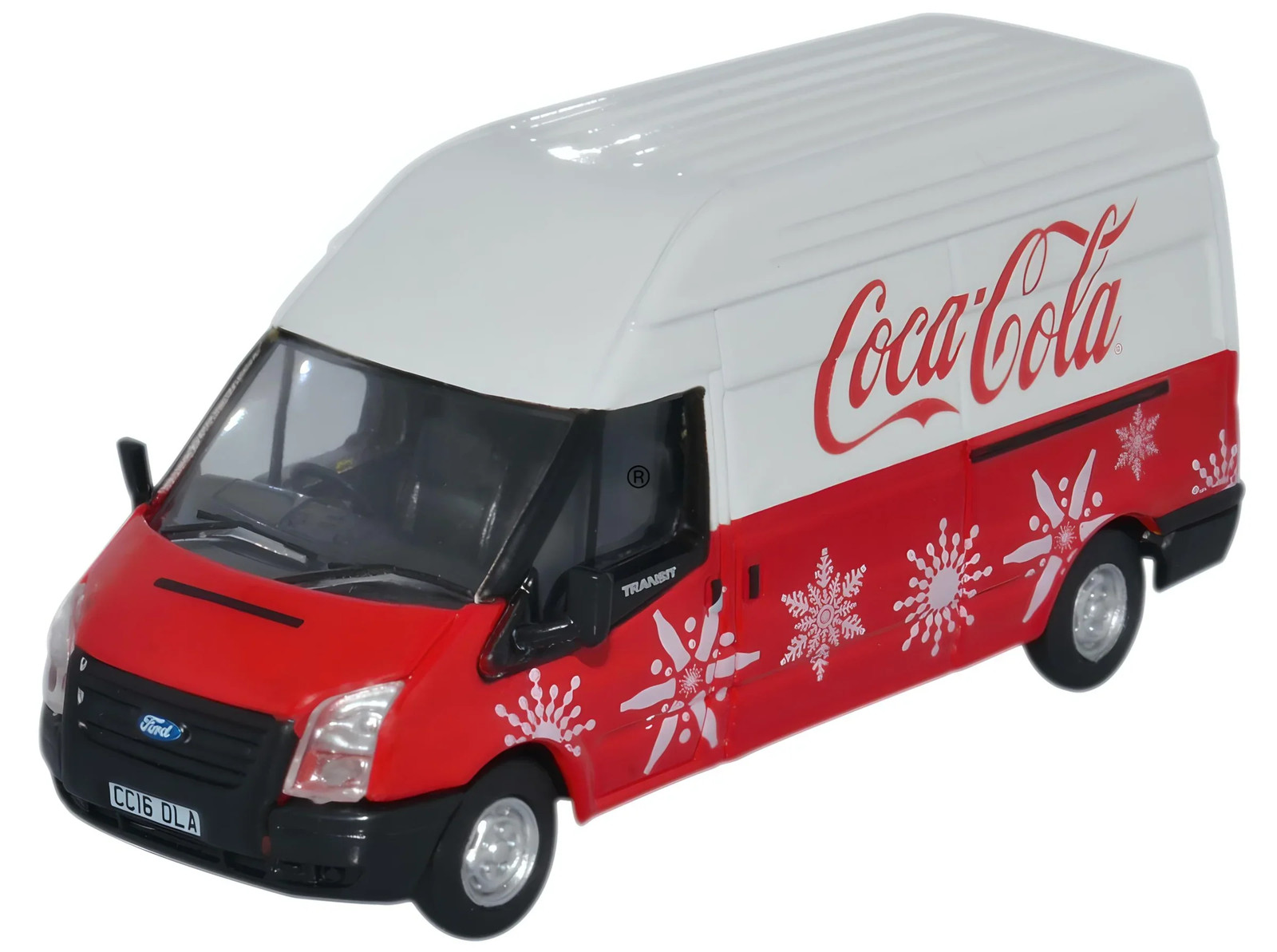 Oxford Diecast 76FT030CC Ford Transit MkV LWB High Coca Cola Xmas
