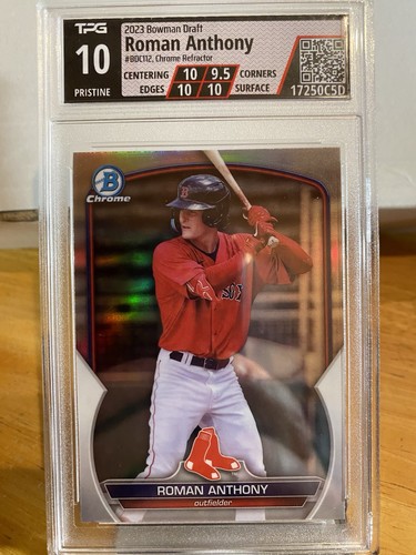Roman Anthony 2023 Bowman Refractor TPG 10 PRISTINE Grade Red Sox RC #BDC-112