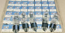 6C8G  / VT-163 (lot 20 tubes) NOS AUDIO Vacuum Tubes  CEI black ROUND PLATE