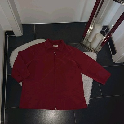 Blusenhemd Cecil L 42 44 rot Hemdjacke Sommerjacke Blazer-Jacke TopZustand