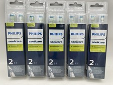 5 Packs 10 Total Heads Philips Sonicare HX6062/65 Replacement Toothbrush Heads