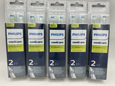 5 Packs (10 Total Heads) Philips Sonicare HX6062/65 Replacement Toothbrush Heads