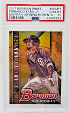 2017 Bowman Chrome FERNANDO TATIS JR. Gold Refractor RC /50 PSA 10 Gem Mint