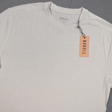 Camiseta en blanco ultrasuave NOBULL para hombre verde menta grande rendimiento calce ajustado