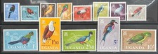 UGANDA 1965 Birds MH Scott #97-109 - see scan!!