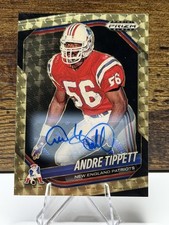 2025 Prizm Black FOTL Andre Tippett Gold Vinyl AUTO /5