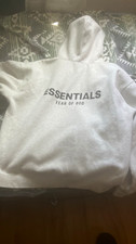 Essentials Fear of God Mens M White Pullover ...