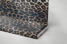 Brown Leopard Fabric Animal Print | Jersey Stretch Scuba Spandex Velvet | Dress