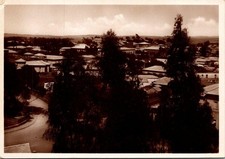 Vintage Panoramic view of Asmara, the capital city of Eritrea Postcard