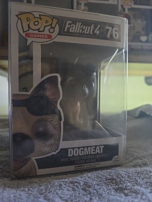 New Near Mint! Funko Pop Dogmeat 76 Games Fallout w/Protector 2015 Retired FreeS