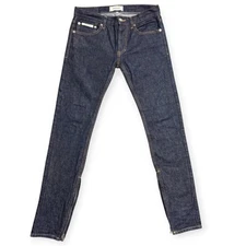 Essentials Fear of God with Side Zip Slim Jeans Mens Size 28x30 Indigo Blue FOG