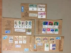 Five Israel registered covers with TAB sets(a)