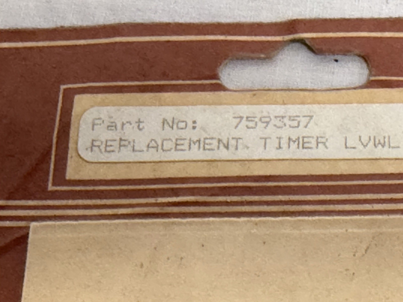NEW OLD STOCK Marlan Livewell Timer  #759357 - second product detail image