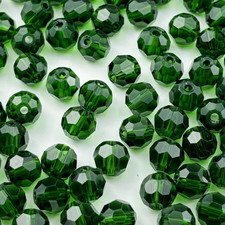 400Pcs 4Mm round Crystal Glass Beads for Jewelry Making, Faceted Crystal Glass S