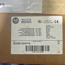 Flashing beacon, Blue, 90mm, 24V AC/DC,