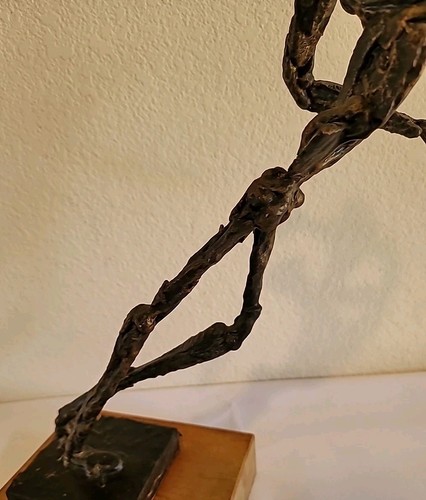 Paco Valle Modern Brutalist Abstract Sculpture Tennis Badminton Player Figure - Picture 19 of 24