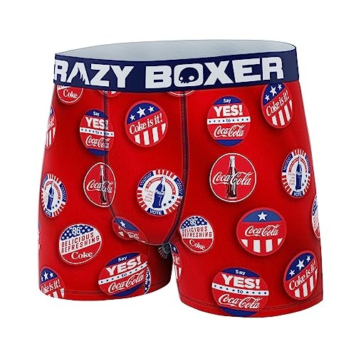 CRAZY BOXER COCA COLA Badge Men's Boxer Brief (Creative Packaging) image 3