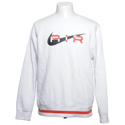Nike Air, Sweatshirt, Größe: M, Weiß/Mehrfarbig, Baumwolle/Polyester, Print #D8I