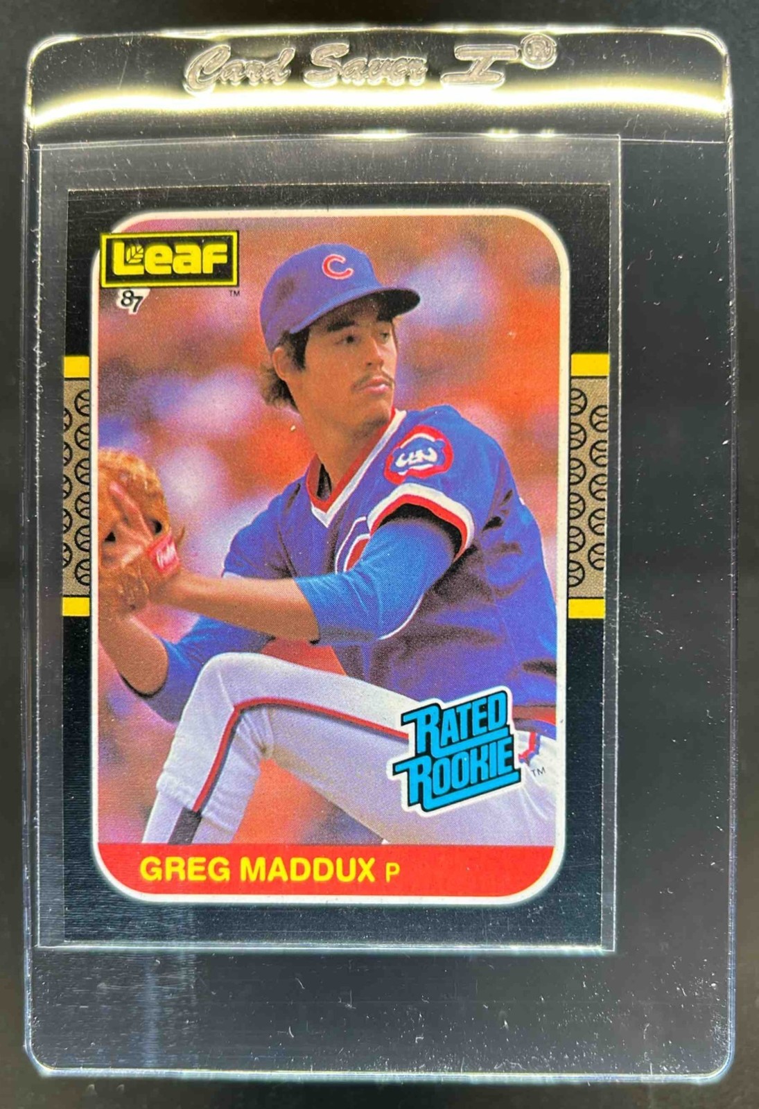 1987 Leaf Greg Maddux Rookie RC #36 Cubs