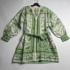 FARM RIO River Ride Mini Dress Women's Size M River Ride Green 335787 