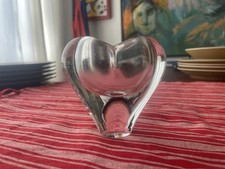 Rare Holmegaard Heart Vase Per Lutken Made For Sven Jensen American Importer
