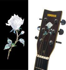 Inlaystickers Inlay Sticker for Guitar Headstock - Single Rose H-120SR