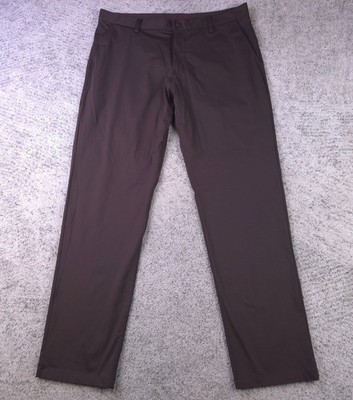 Rhone Pants Mens 36x32 Commuter Classic Stretch Brown Trouser Golf Casual GUC