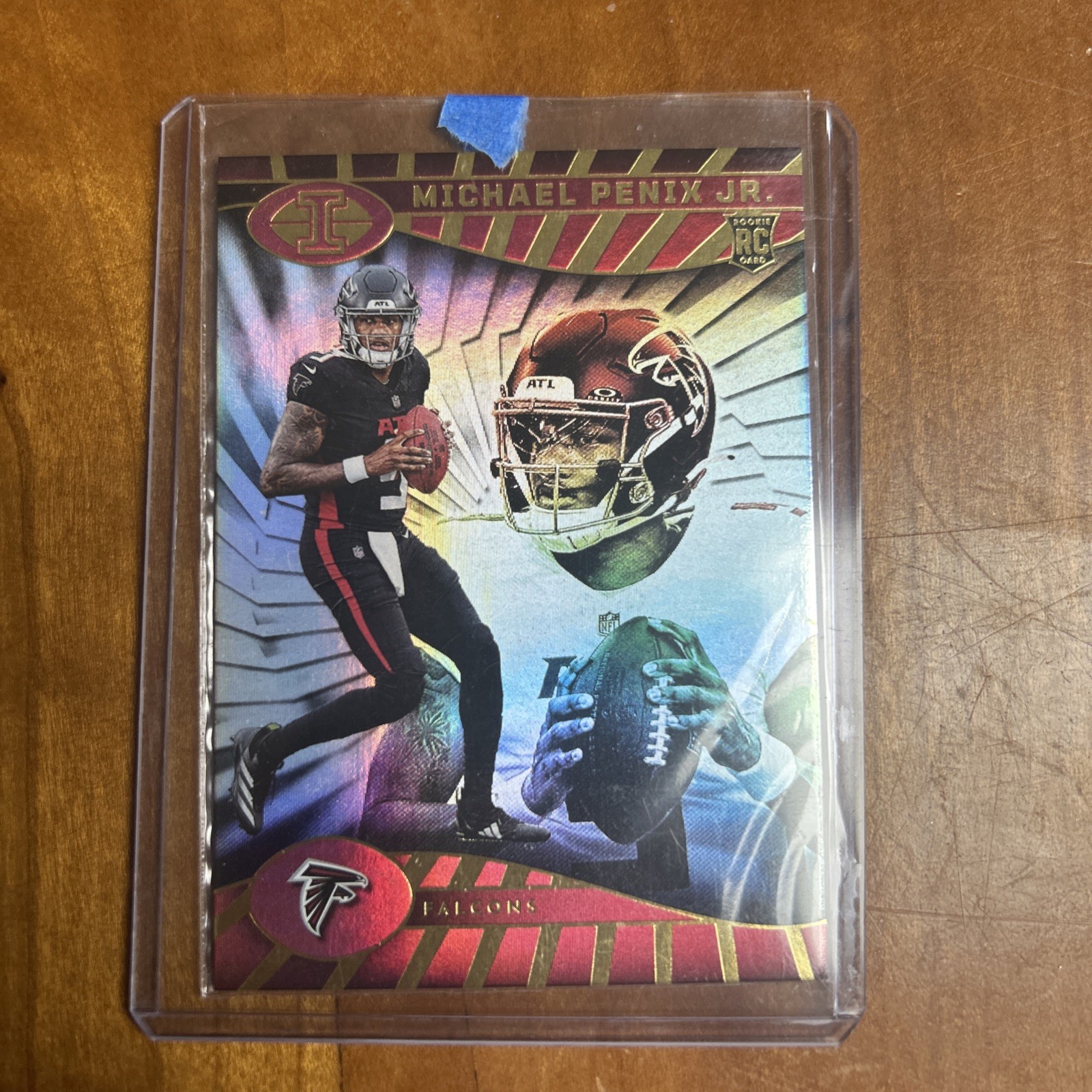 2024 Panini Illusions - Michael Penix Jr. #4 Trophy Collection Orange (RC)