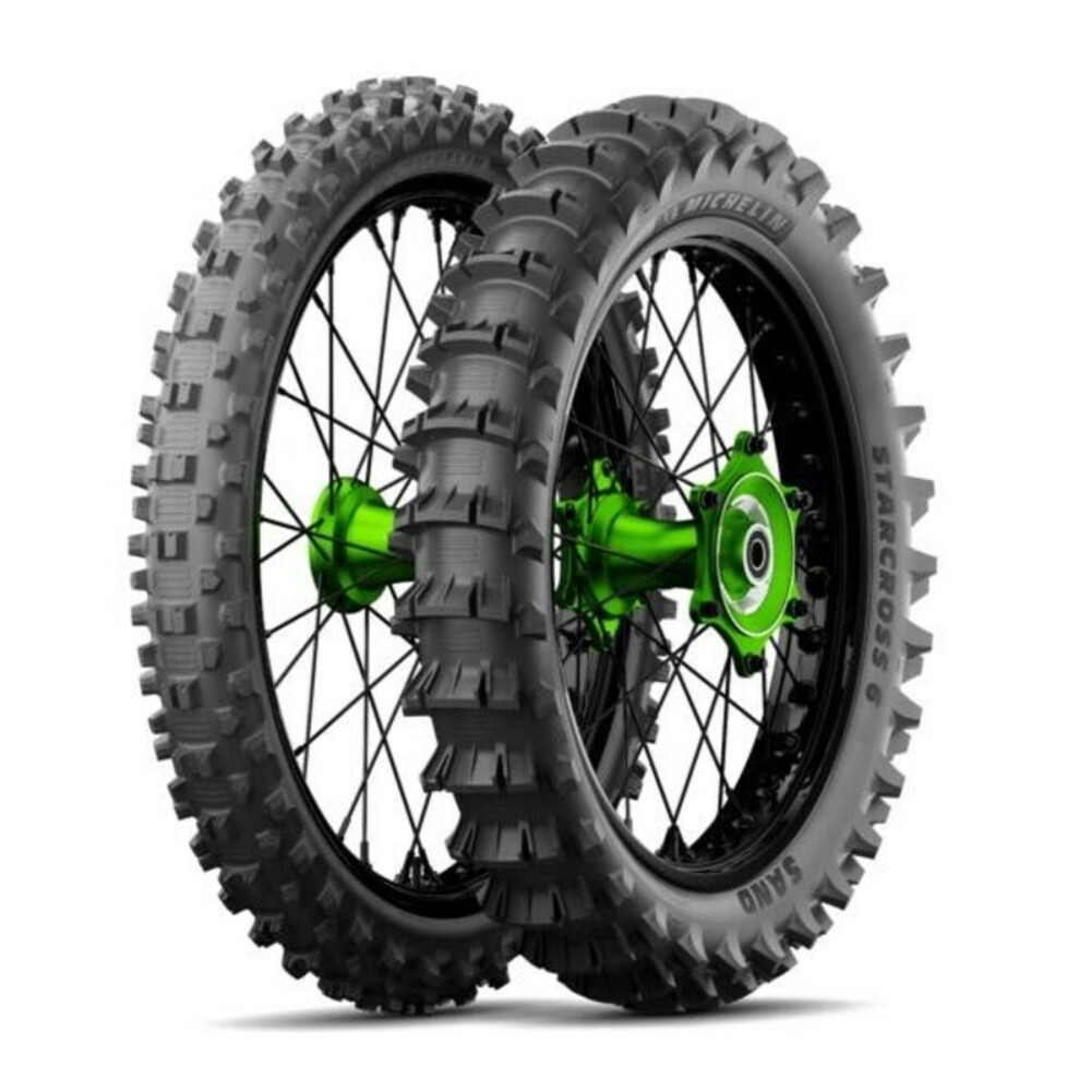 Free Shipping Michelin Starcross 6 Sand 100/90-19 M/C NHS 57M TT Tire