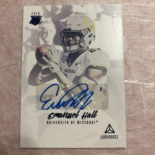 Emanuel Hall NFL Panini Luminance Rookie Ink Card 79/99 Bears Auto. rookie card picture