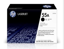 Genuine HP CE255A 55A LaserJet Black Toner Cartridge OEM Box Open Ink Sealed