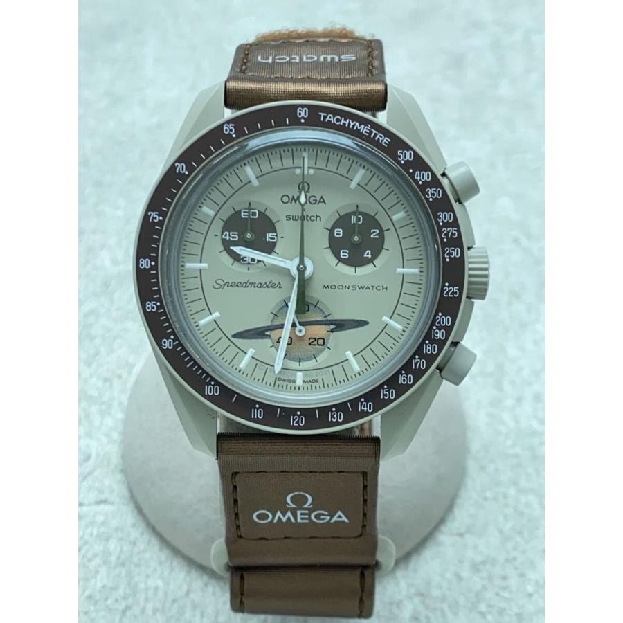 OMEGA × Swatch MoonSwatch Mission to Saturn Quartz Gray Brown