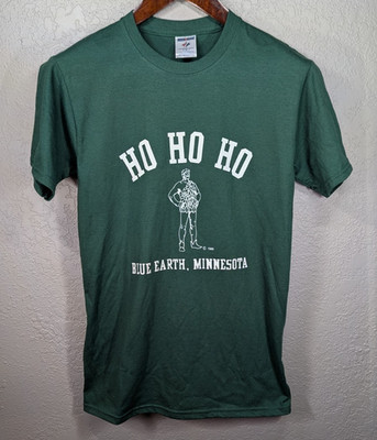 Vintage Jolly Green Giant RARE 88' Mens S T-Shirt Retro Ho Ho Ho Blue Earth MN