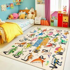 Rugs for Playroom, 3x4 Feet Educational Rug for Learn The ABC Alphabet, Soft ...
