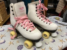 SMJ Sport Rollschuhe weiß rosa  Gr. 39