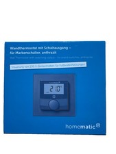 Homematic IP Wandthermostat Smart Home Schaltausgang Markenschalter, anthrazit