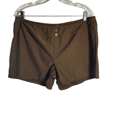 Hapari Brown Swim Cover Up Shorts SPF 50 Plus Size XL
