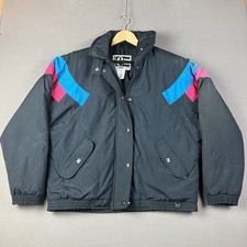 Vintage Europa Winter Ski Jacket Size S/M Black Full Zip 3M Insulated Unisex