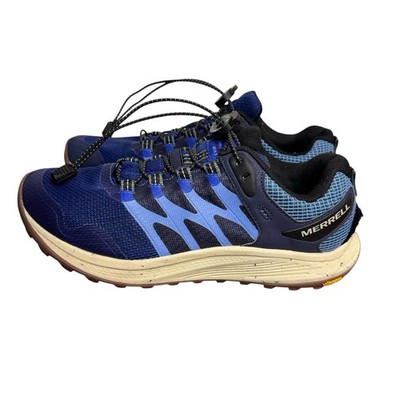 Merrell Nova 3 Men's Size 8 Blue Trail Running Trainers Shoes Hiking Outdoors