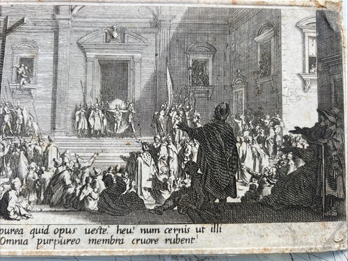 Jacques Callot (1592-1635) “Christ Presented By Pilate To People” - Picture 2 of 9