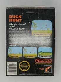 Duck Hunt GAME & BOX (No Manual) First Print Matte Sticker Seal Nintendo NES